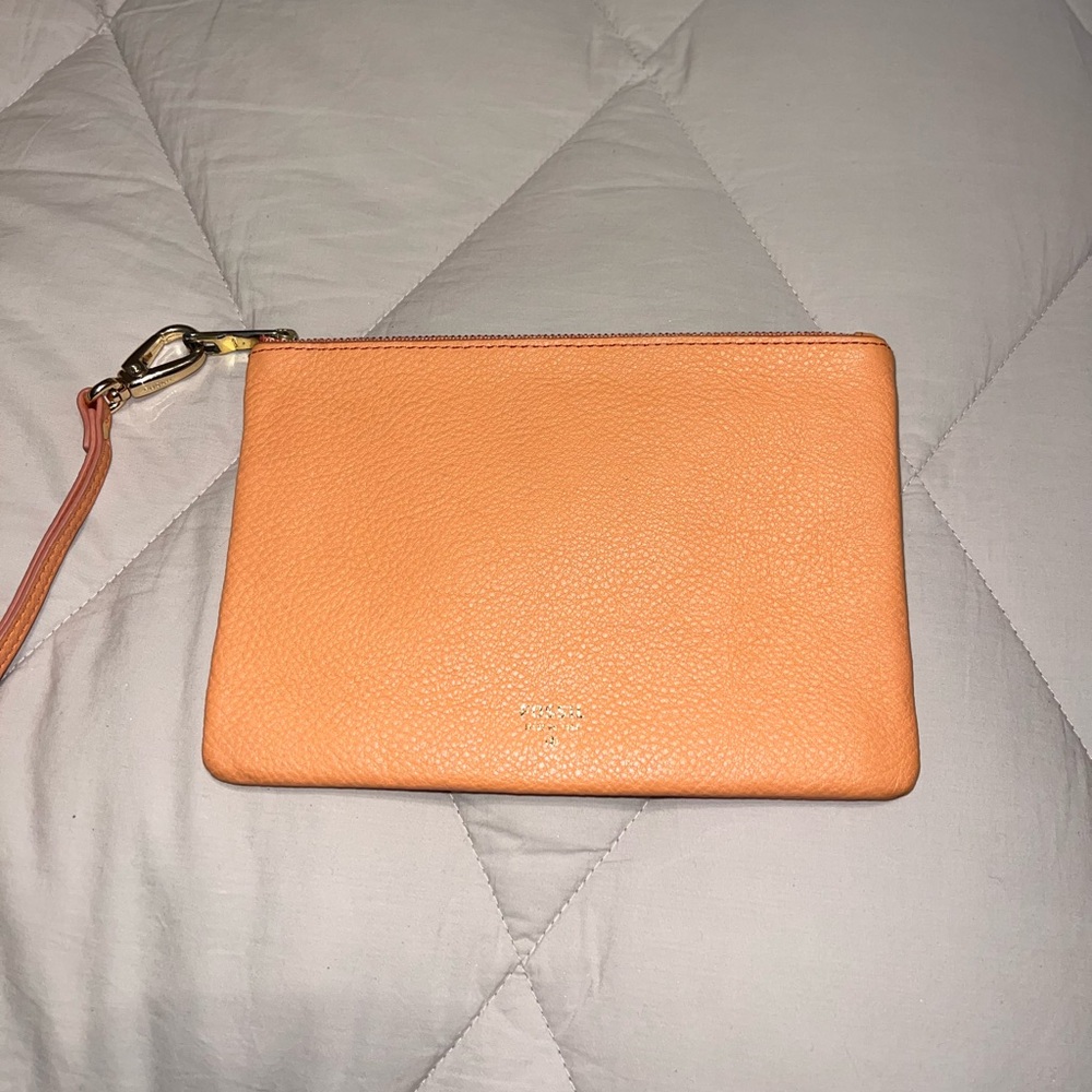Fossil Wristlet (salmon colored)